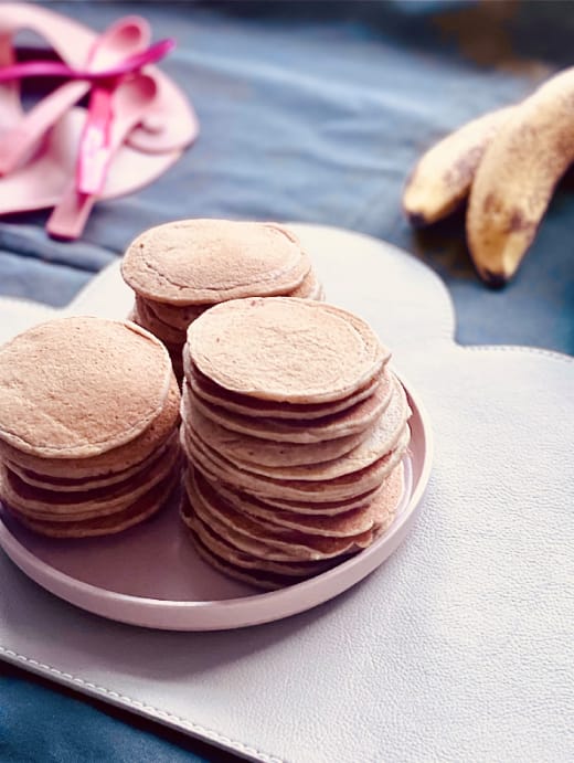 You are currently viewing Baby Pancakes mit Banane ohne Zucker – veganes Rezept