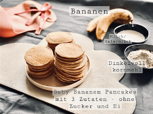 Vegane Baby Bananen Pancakes